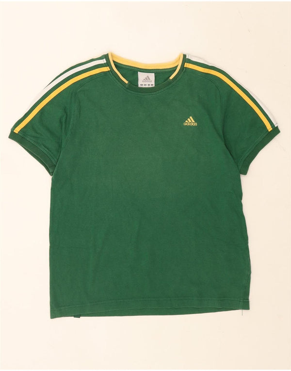 Adidas Camiseta Hombre Top UK 36/38 Small Verde Algodón
