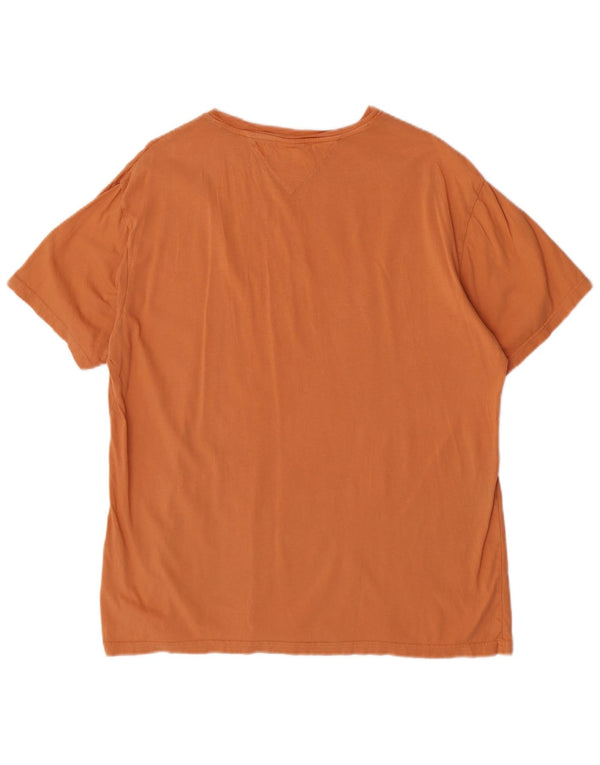 Tommy Hilfiger Camiseta gráfica regular de manga corta para hombre Top XL Naranja