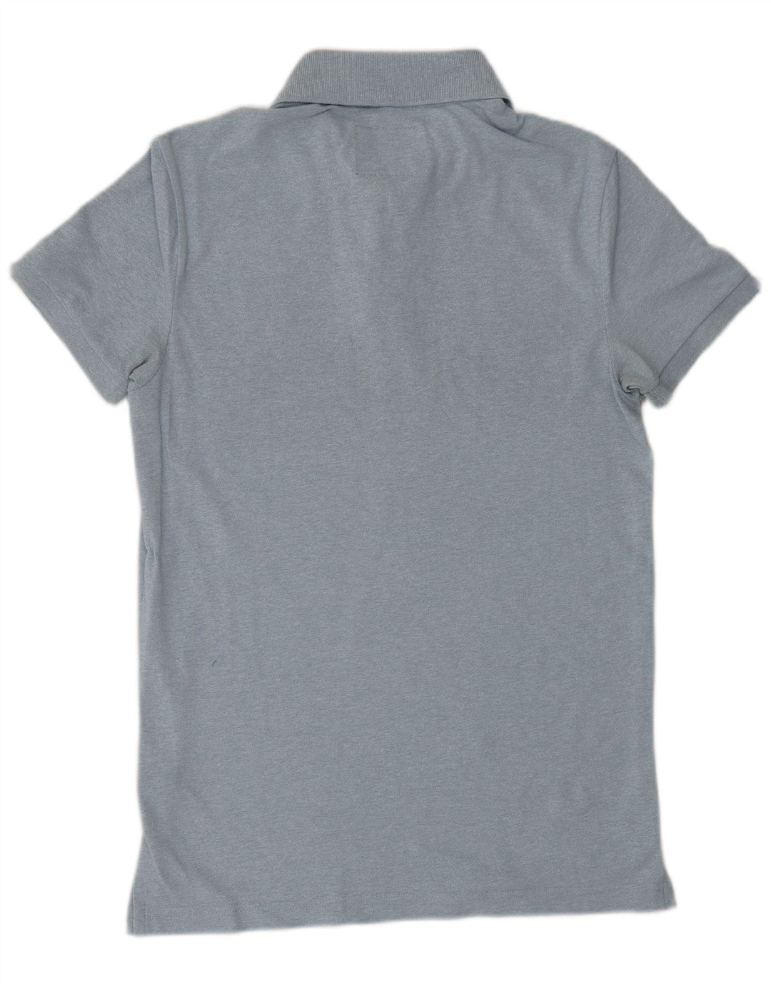 HOLLISTER Polo para hombre pequeño de algodón azul