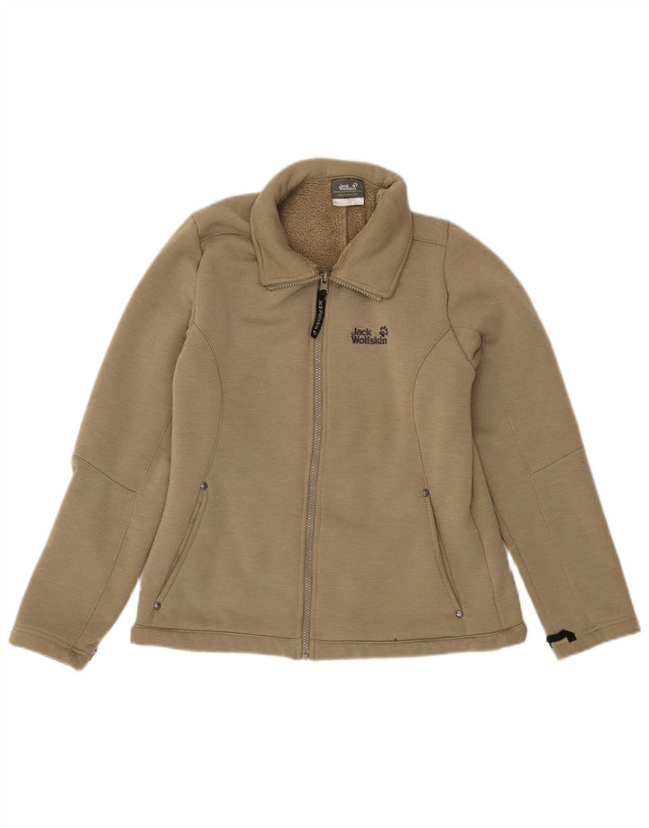 JACK WOLFSKIN Chaqueta de chándal Sherpa para mujer UK 40 Medium Khaki