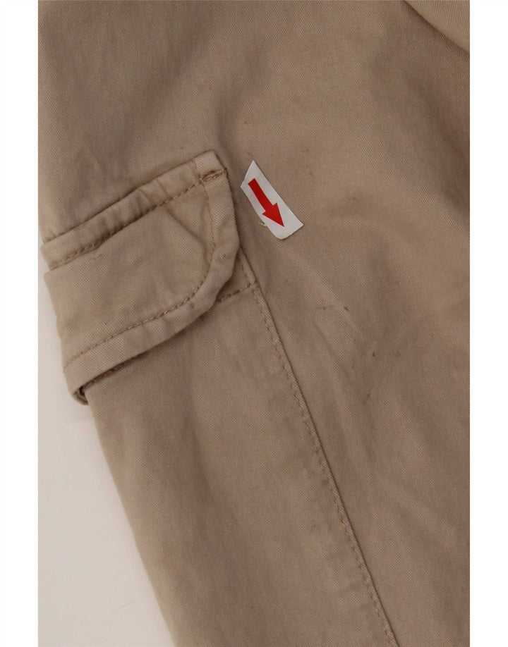 Zara Hombre Joggers Pantalón Cargo Mediano W31 L27 Algodón Gris