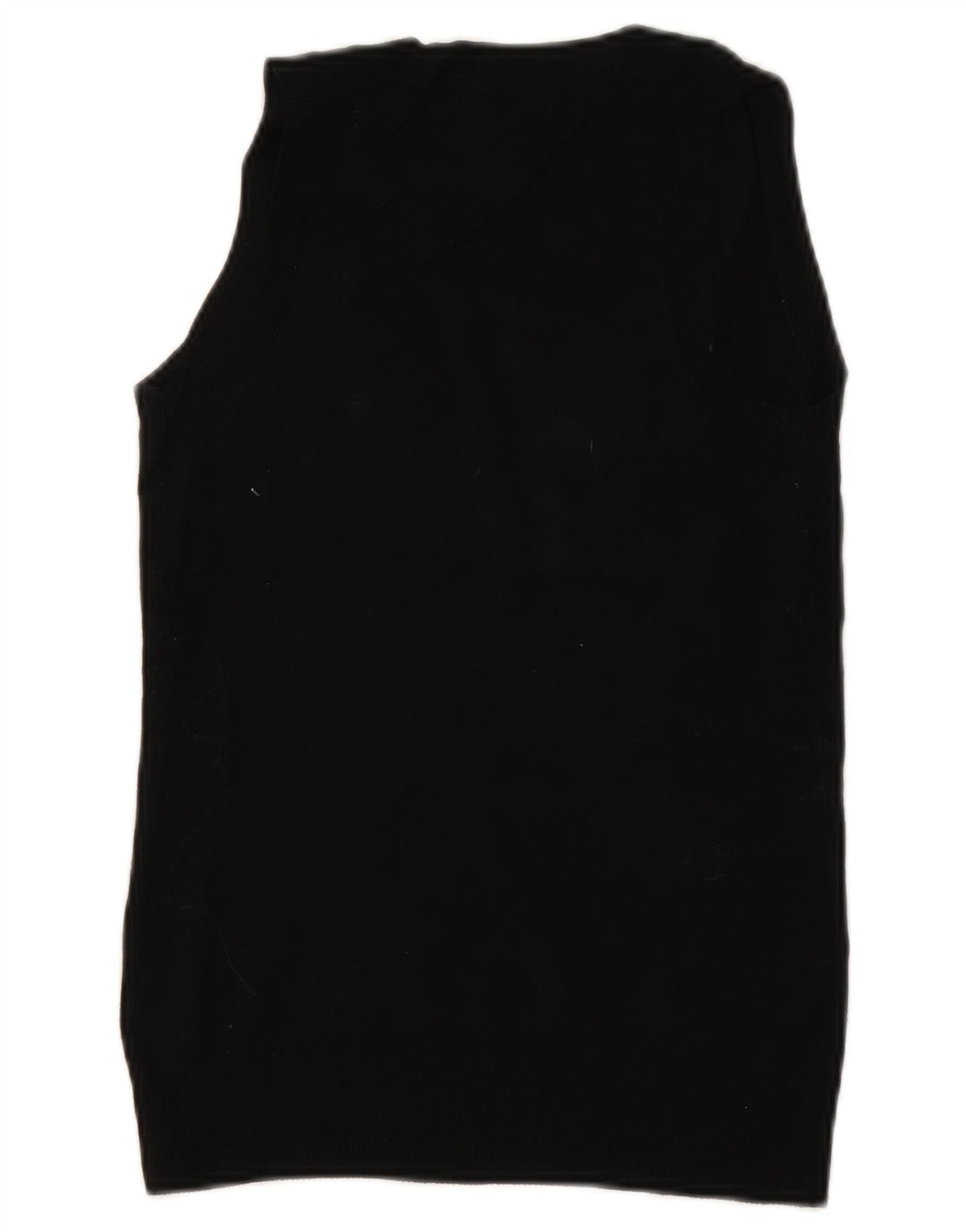 Zara Mujer Chaleco Tank Top UK 10 Small Negro