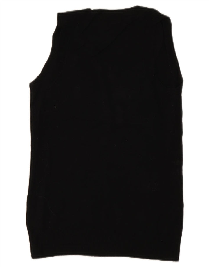 Zara Mujer Chaleco Tank Top UK 10 Small Negro