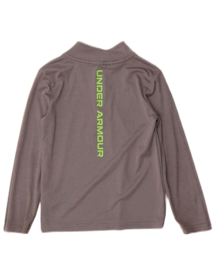 Under Armour Camiseta de chándal con gráfico gráfico para niños 5-6 años Gris Rayas
