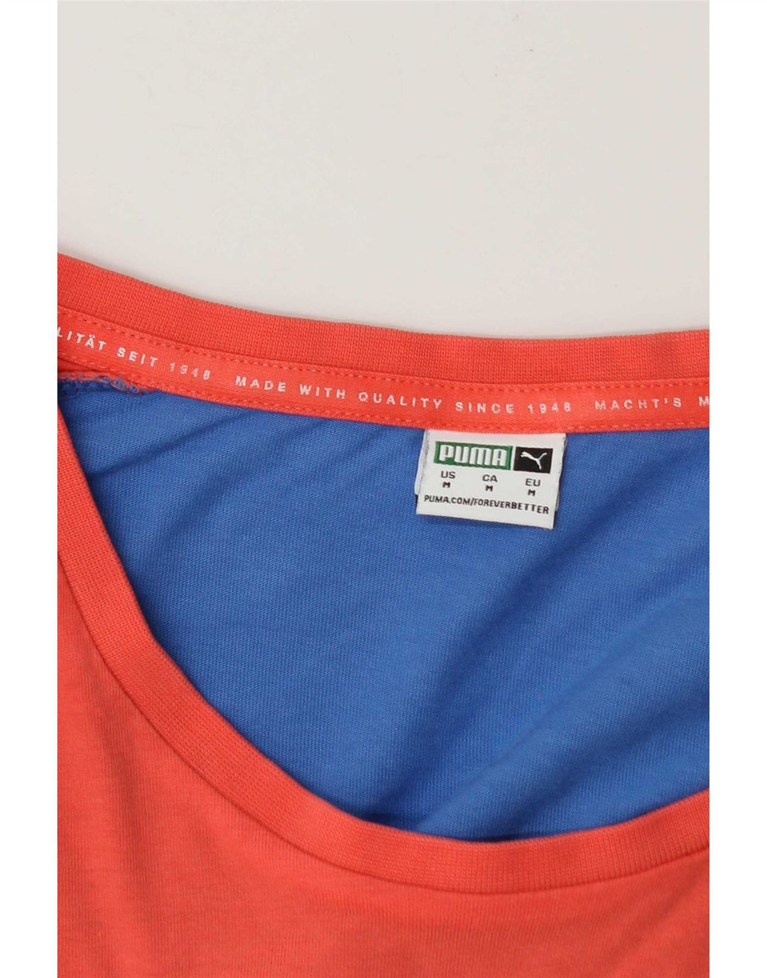 Camiseta Puma Top Medium Blue Colourblock para hombre
