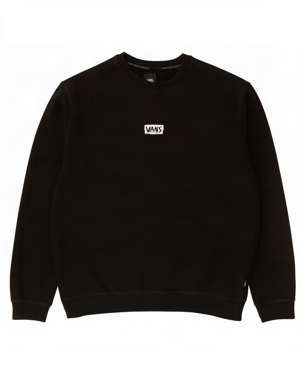 Vans Sudadera gráfica para hombre Jumper 2XL Algodón negro