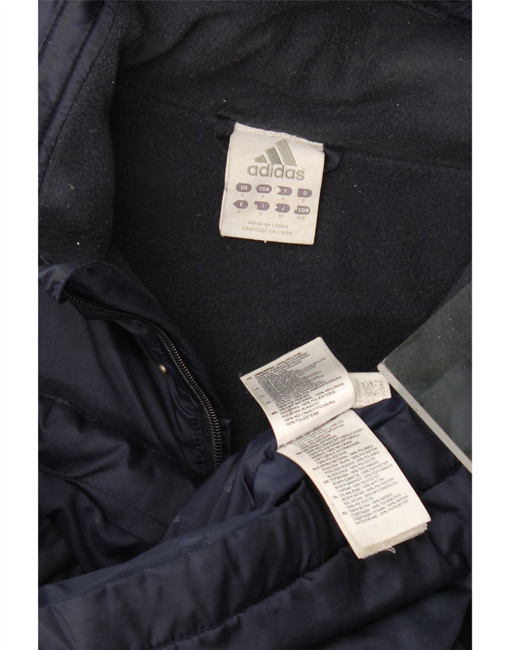 Adidas Abrigo acolchado gráfico para hombre UK 36 Small Azul marino Poliéster