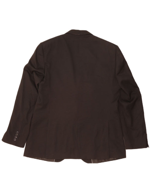 Marks & Spencer Chaqueta tipo blazer con 2 botones para hombre UK 44 XL Poliéster negro