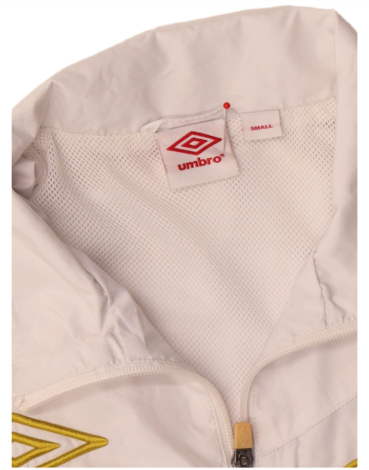 Umbro Hombre Chaqueta De Chándal Con Gráfico Pequeño Poliéster Color Block Blanco
