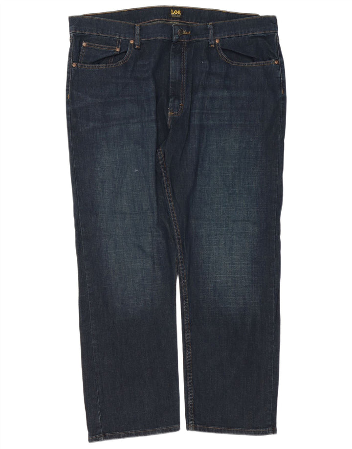 Vaqueros rectos de corte regular para hombre Lee W42 L29 Algodón azul marino