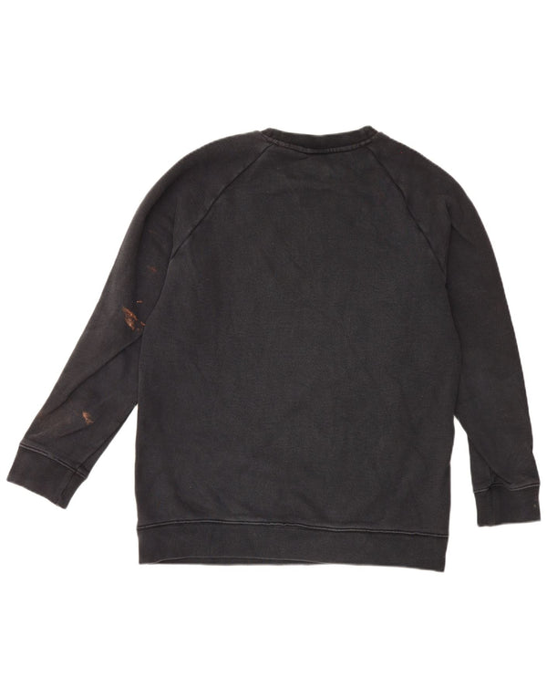 Adidas - Sudadera gráfica para mujer, talla 10, algodón negro pequeño
