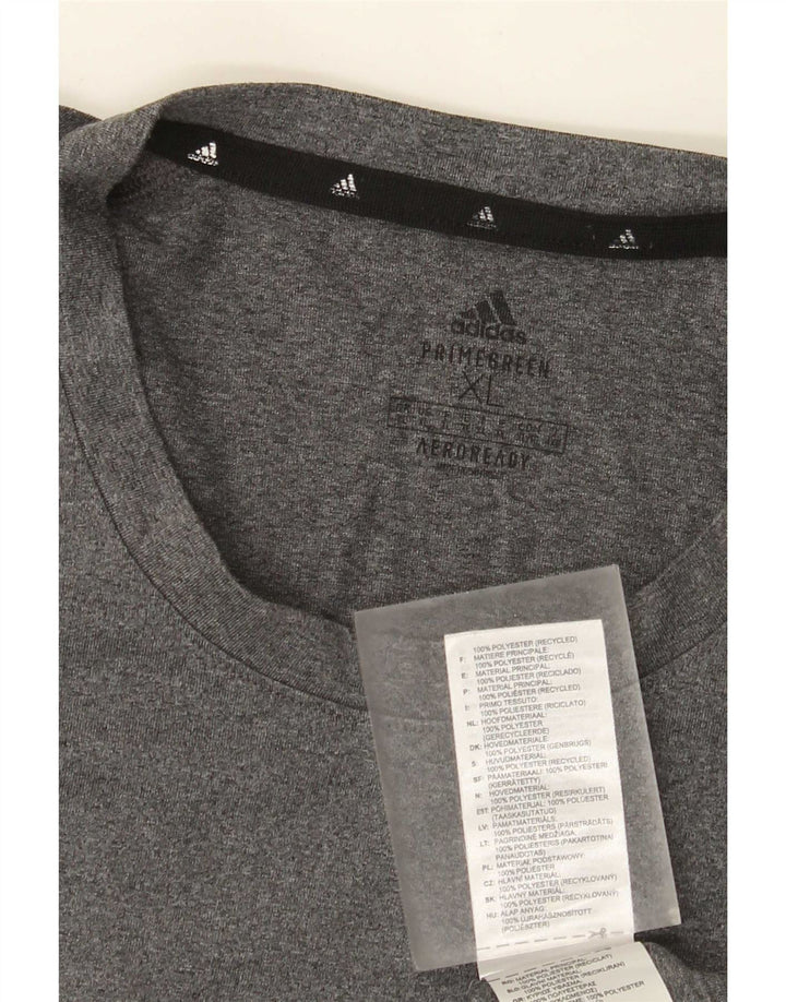 Adidas Hombre Aeroready Camiseta Top XL Gris Poliéster