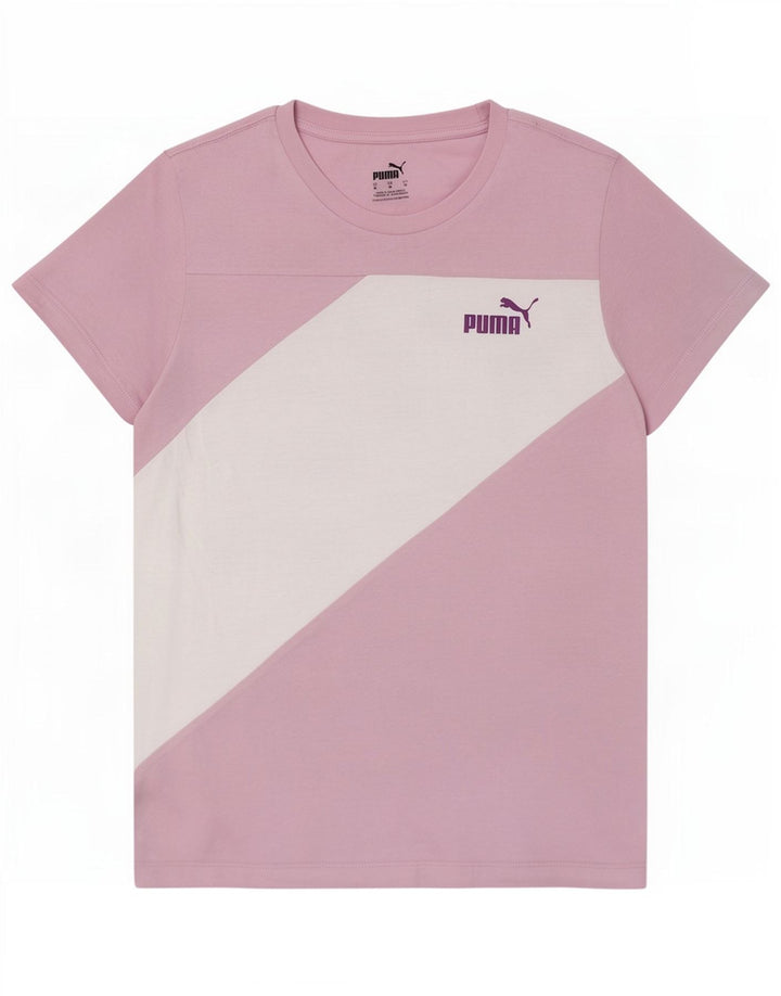 Puma Camiseta para mujer Top UK 12 Medium Pink Colourblock