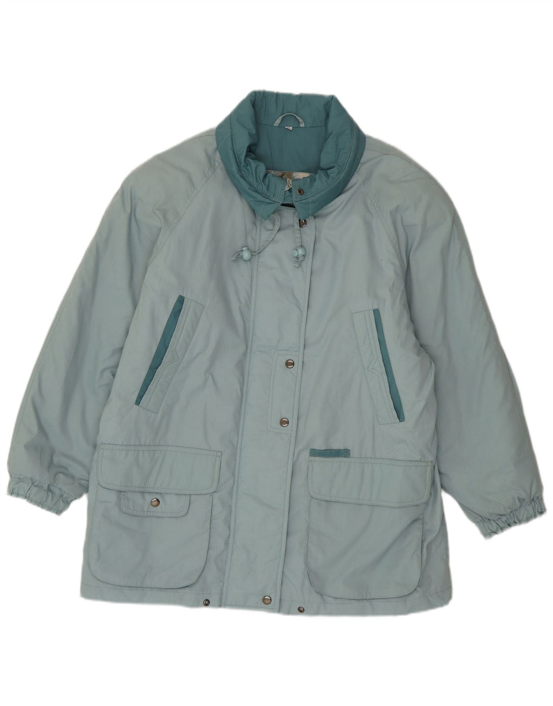 Nuevo Abrigo acolchado de gran tamaño Fast para mujer, EU 40, poliéster azul