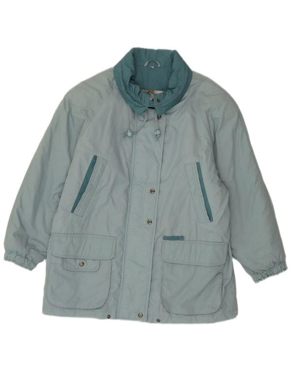 Nuevo Abrigo acolchado de gran tamaño Fast para mujer, EU 40, poliéster azul