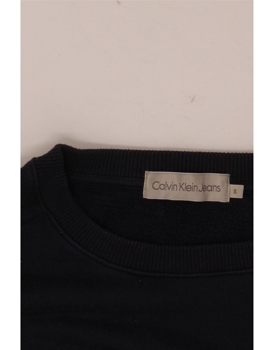 CALVIN KLEIN JEANS Sudadera estampada para hombre Jumper Small Azul marino