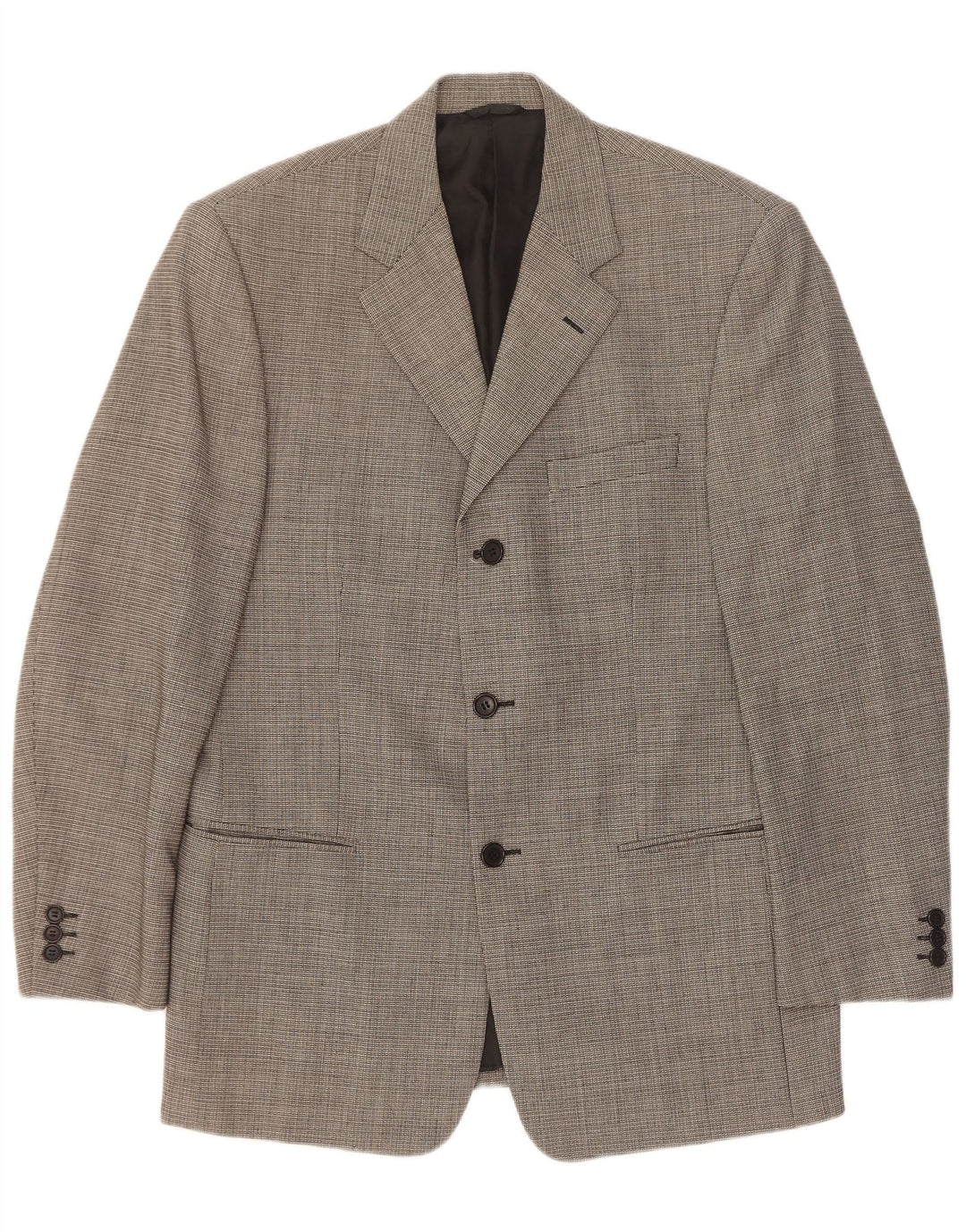Cerruti 1881 Chaqueta tipo blazer de 3 botones para hombre IT 48 Lana a cuadros gris medio