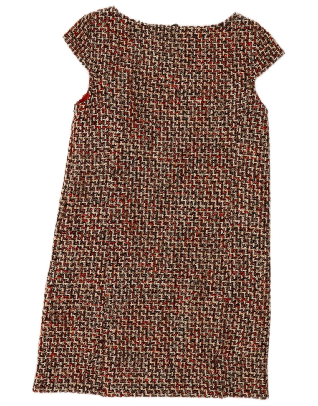Benetton Vestido recto para mujer UK 44 Acrílico a cuadros multicolor grande