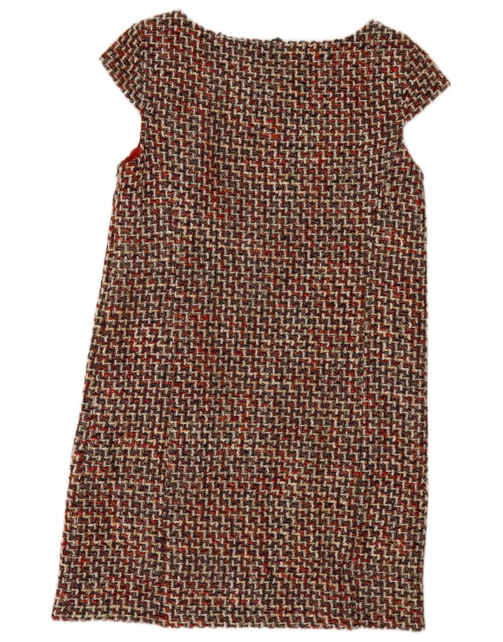 Benetton Vestido recto para mujer UK 44 Acrílico a cuadros multicolor grande