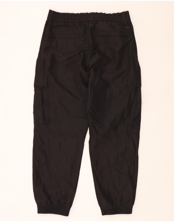 Hugo Boss Hombre Joggers Pantalones cargo W34 L30 Poliéster negro