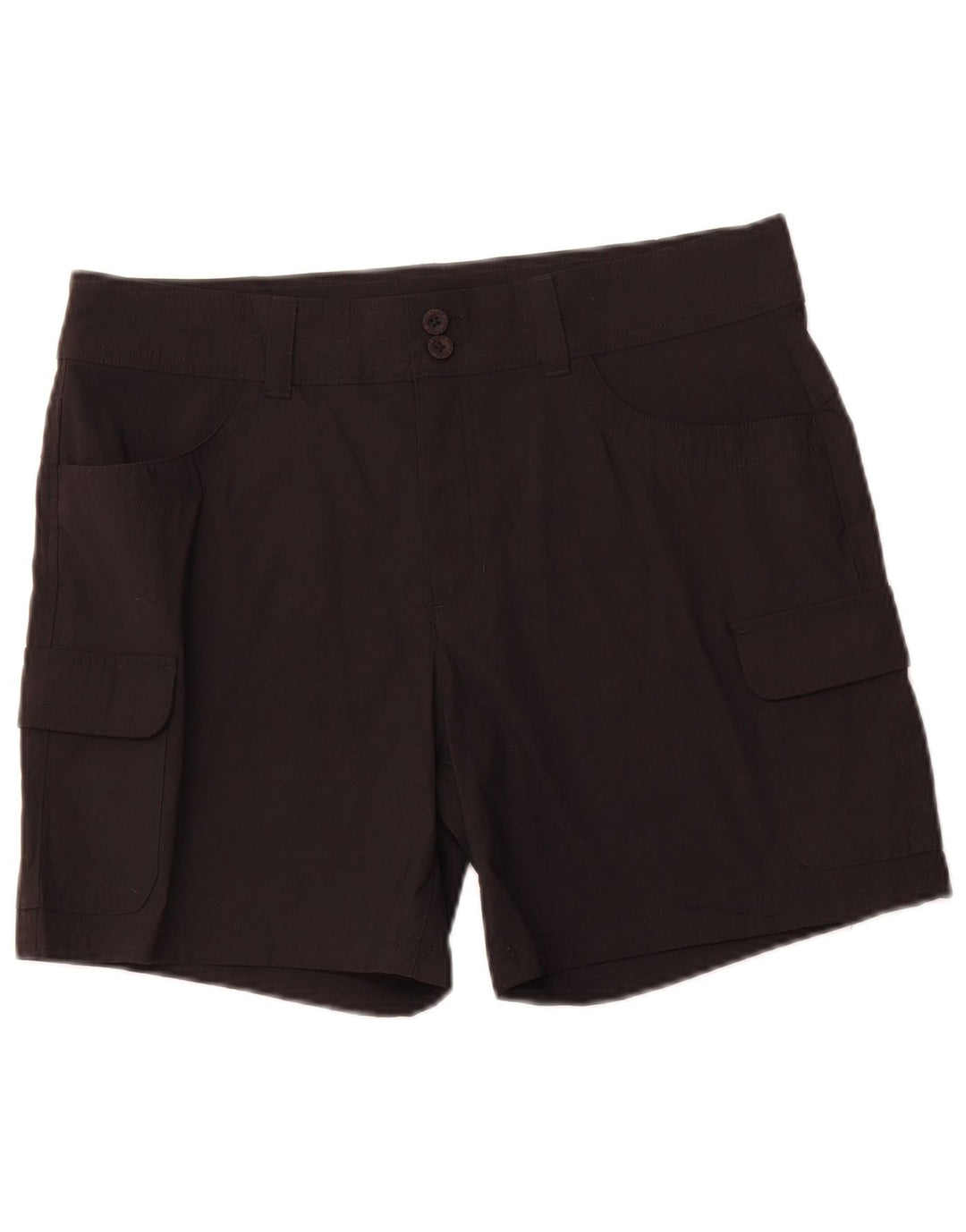 EDDIE BAUER Pantalones cortos cargo para mujer US 12 Large W34 Negro