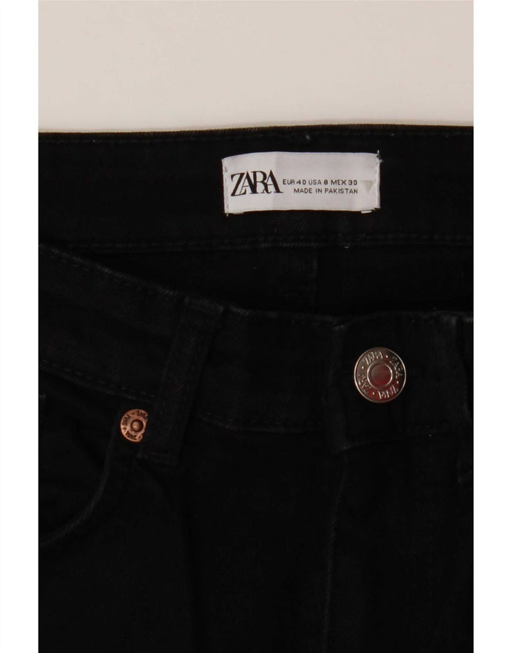 Zara Mujer Vaqueros Bootcut EU 40 Medium W30 L27 Negro