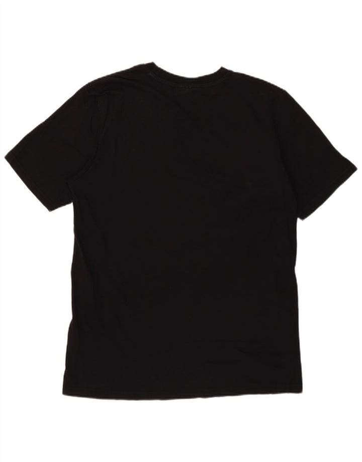 Fila Camiseta gráfica para hombre Top Medium Black Cotton