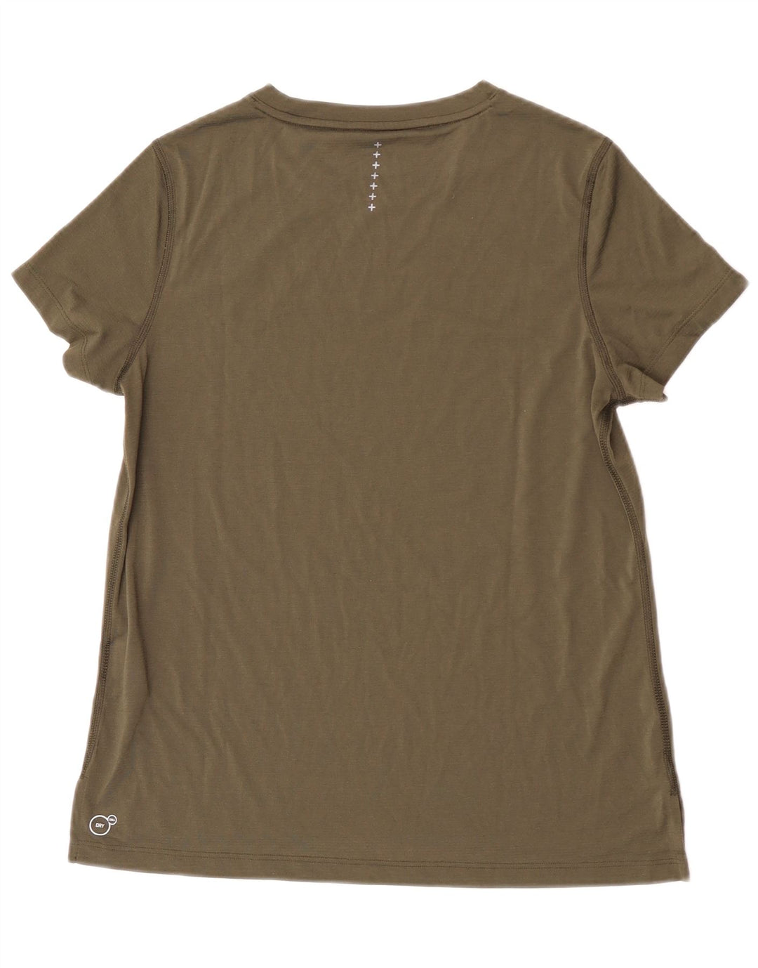 Puma Camiseta para mujer Top UK 12 Medium Caqui Poliéster