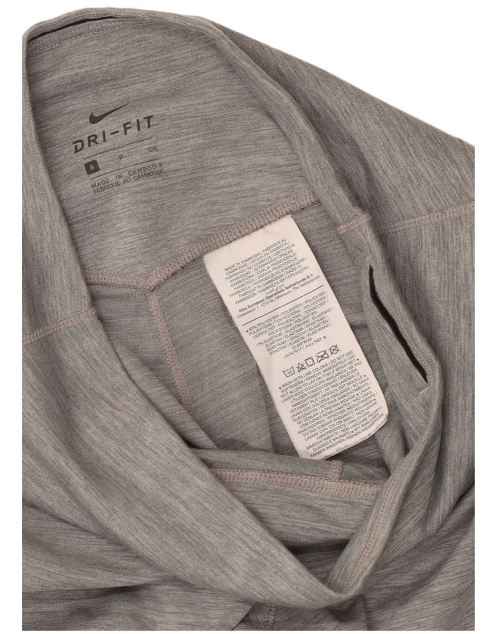 Nike - Leggings Dri Fit para mujer (talla 8), poliéster moteado gris pequeño