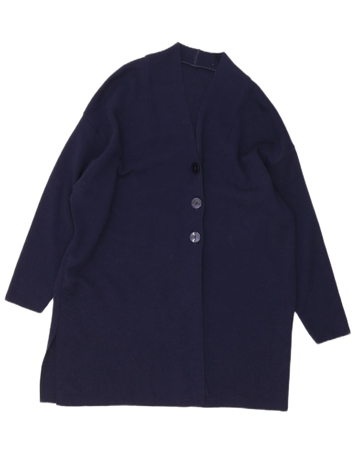 Marks & Spencer - Cárdigan largo para mujer, talla 40, tamaño mediano, azul marino