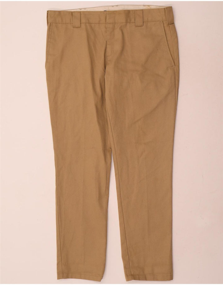 Dickies Pantalón chino slim fit para hombre W36 L32 Poliéster beige