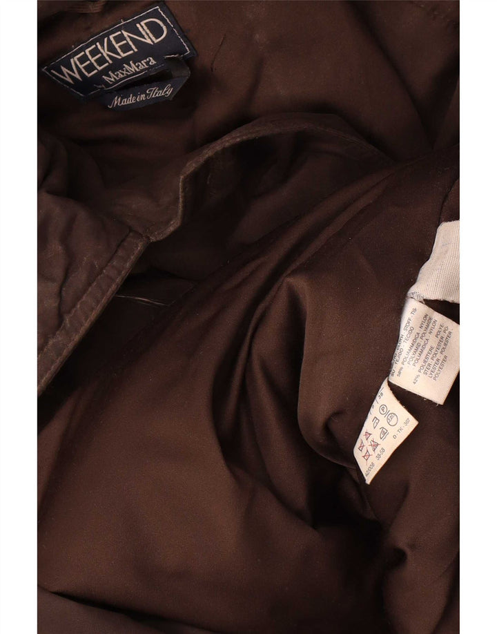 Max Mara Parka extragrande con capucha para mujer UK 8 Small Brown