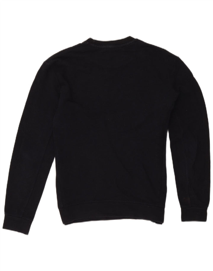 Zara Hombre Sudadera Jumper Large Azul Marino Algodón