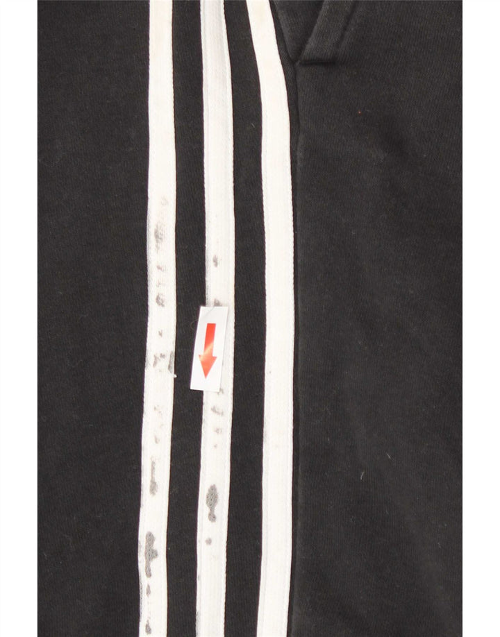 Adidas - Pantalones cortos deportivos para hombre, algodón negro mediano