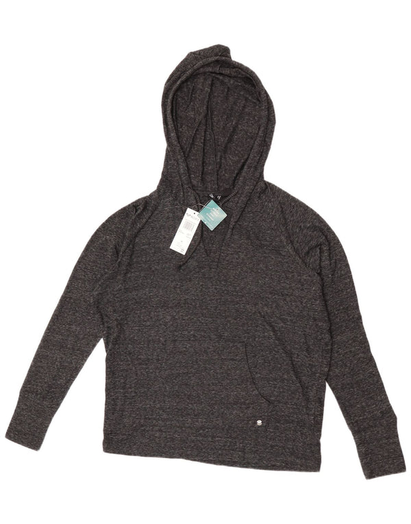 Jersey con capucha extragrande para mujer Roxy UK 44 Algodón moteado azul marino mediano