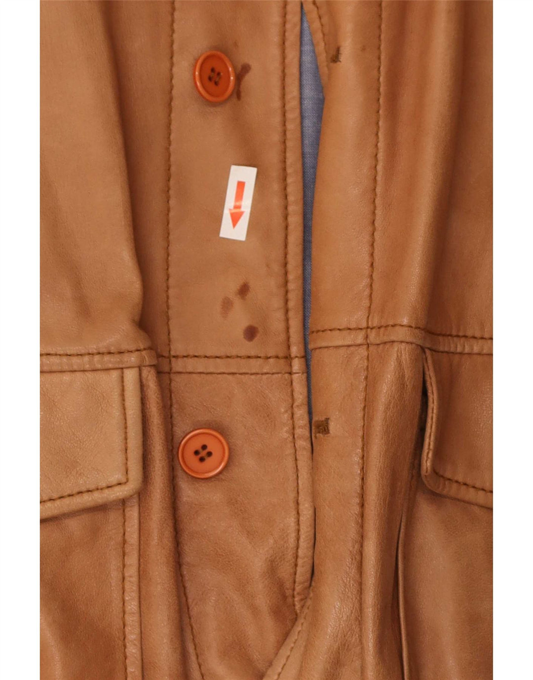 Conbipel Chaqueta Bomber De Cuero Para Hombre IT 56 2XL Marrón