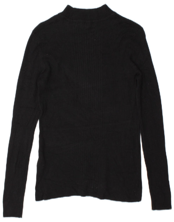 Marks & Spencer Top para mujer de manga larga UK 44 Viscosa negra mediana
