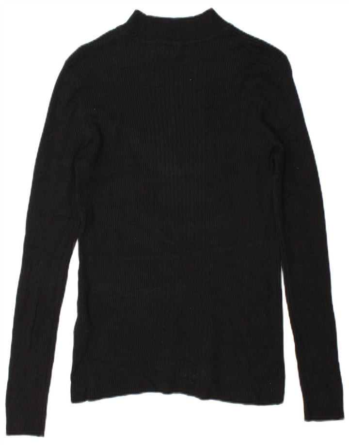 Marks & Spencer Top para mujer de manga larga UK 44 Viscosa negra mediana