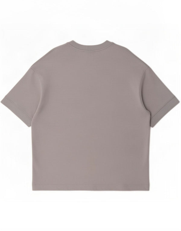 Zara Camiseta Hombre Top Algodón Morado Medio