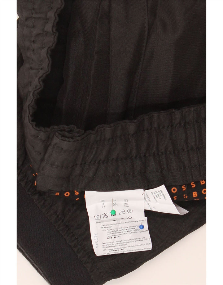 Hugo Boss Hombre Joggers Pantalones cargo W34 L30 Poliéster negro