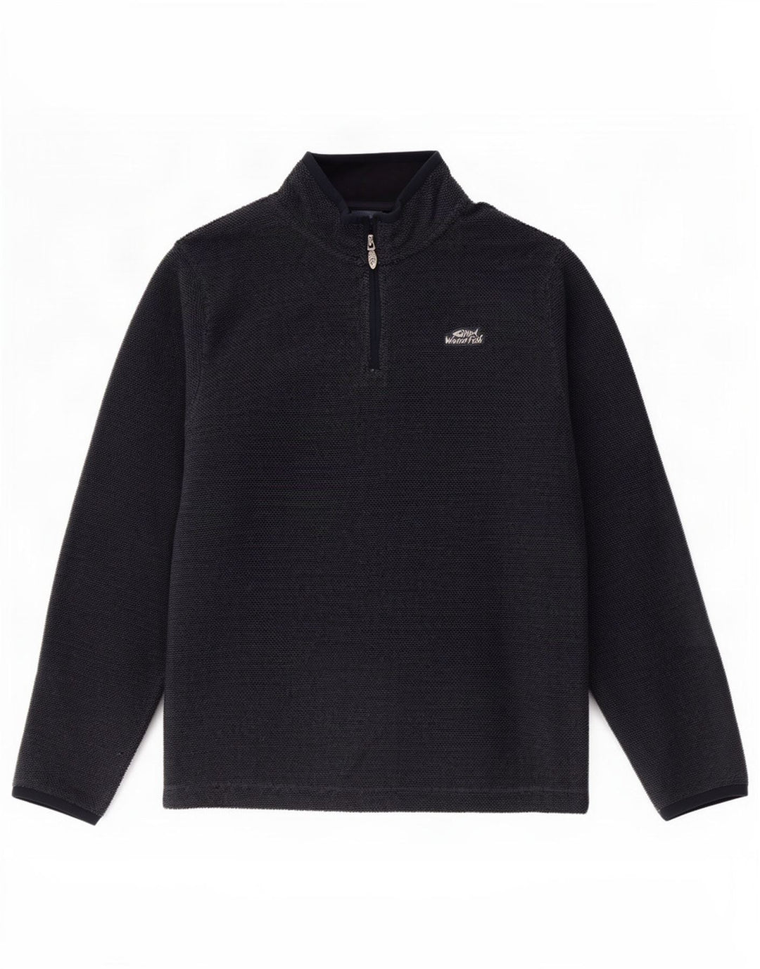 Weird Fish Sudadera con cuello y cremallera para hombre Jersey XL Azul marino Poliéster