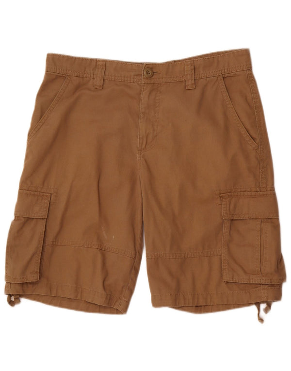 Terranova Pantalones cortos cargo para hombre IT 48 Medium W33 Algodón marrón