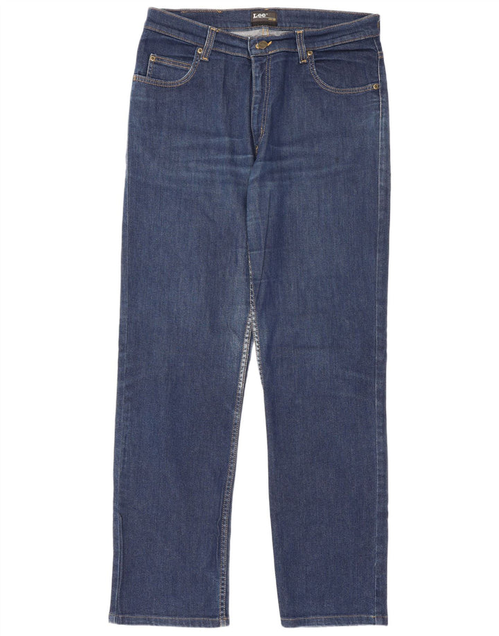 Lee Vaqueros Rectos Brooklyn Para Hombre W34 L34 Algodón Azul