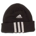 Adidas Boys Beanie Hat Talla única Negro Rayas Poliéster