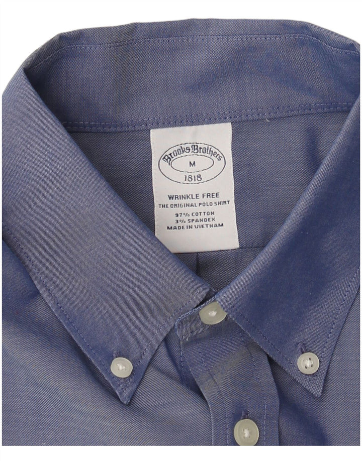 Camisa Brooks Brothers Hombre Algodón Azul Medio