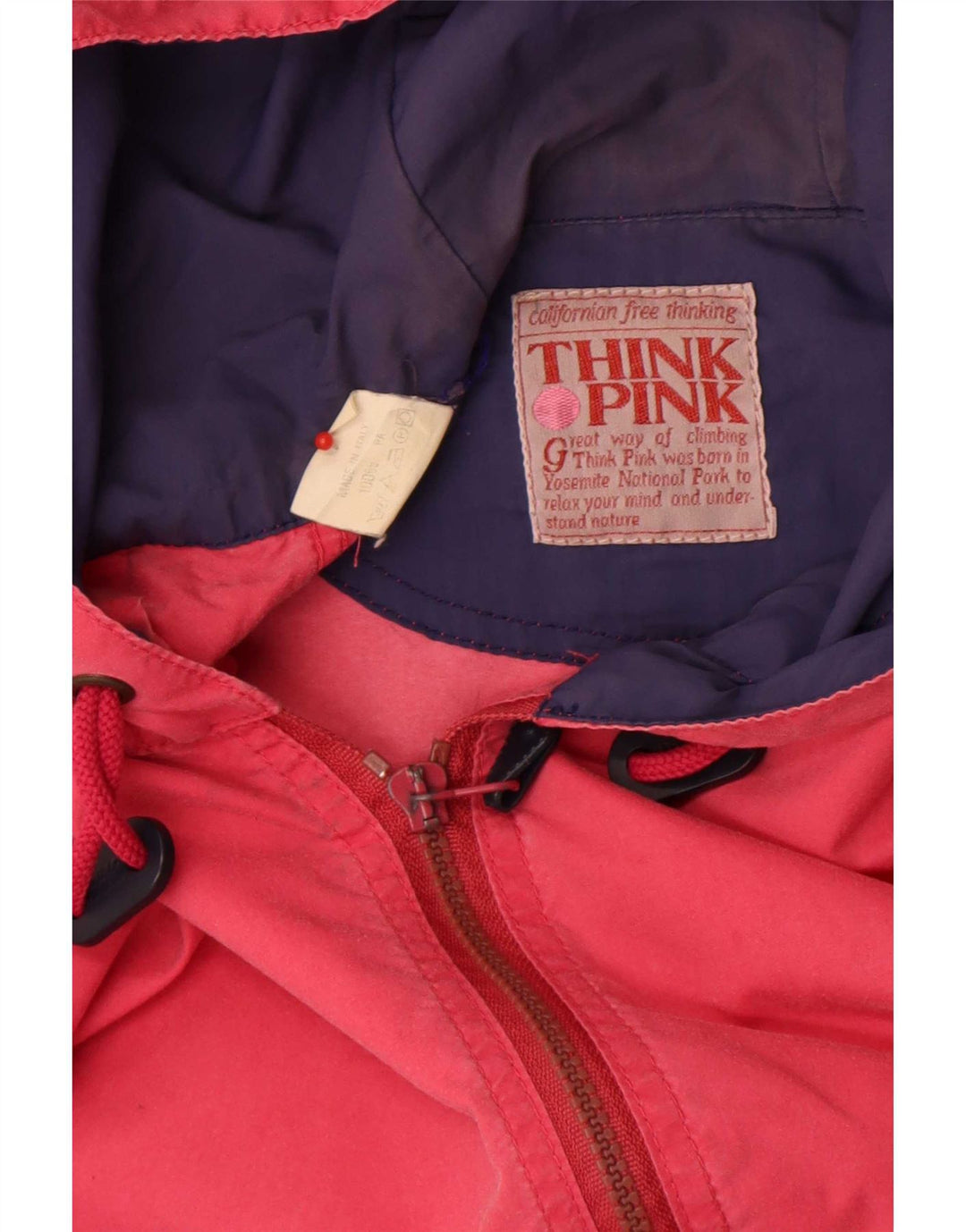 Think Pink Chaqueta impermeable con capucha para hombre IT 52 XL Poliamida