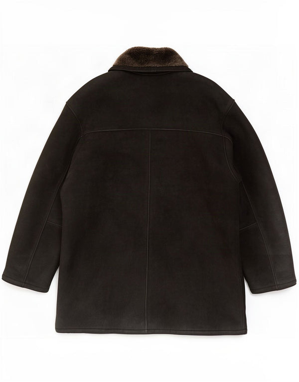 M. Chaqueta de piel de oveja para hombre Flues IT 56 3XL Cuero negro