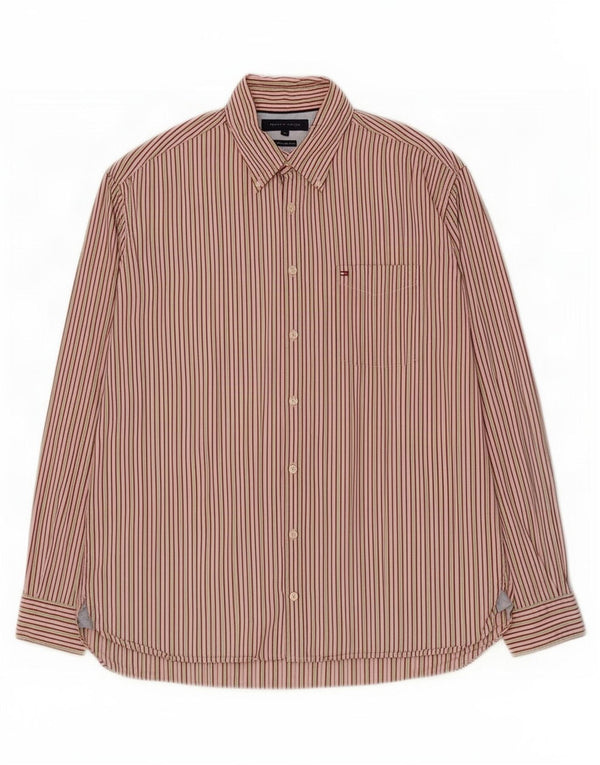Camisa Tommy Hilfiger Hombre XL Algodón a rayas multicolor