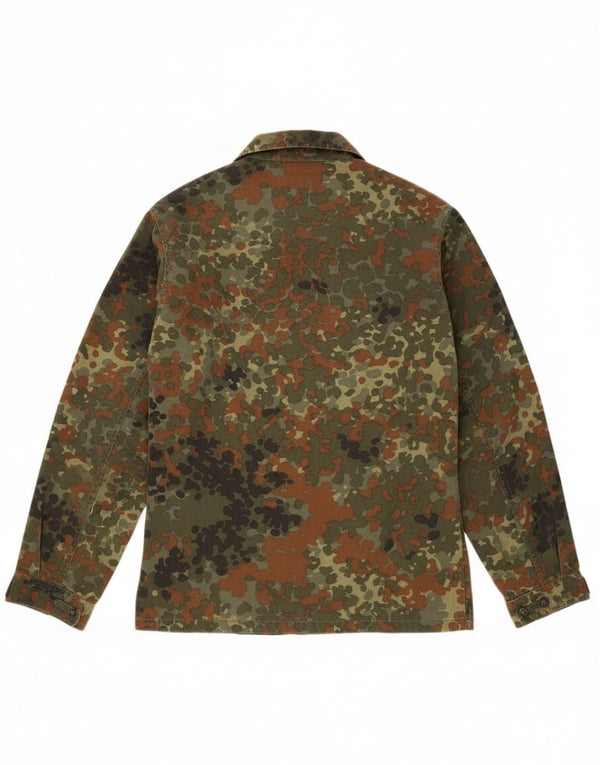 Vintage hombres Alemania chaqueta militar Reino Unido 38 medio caqui camuflaje algodón