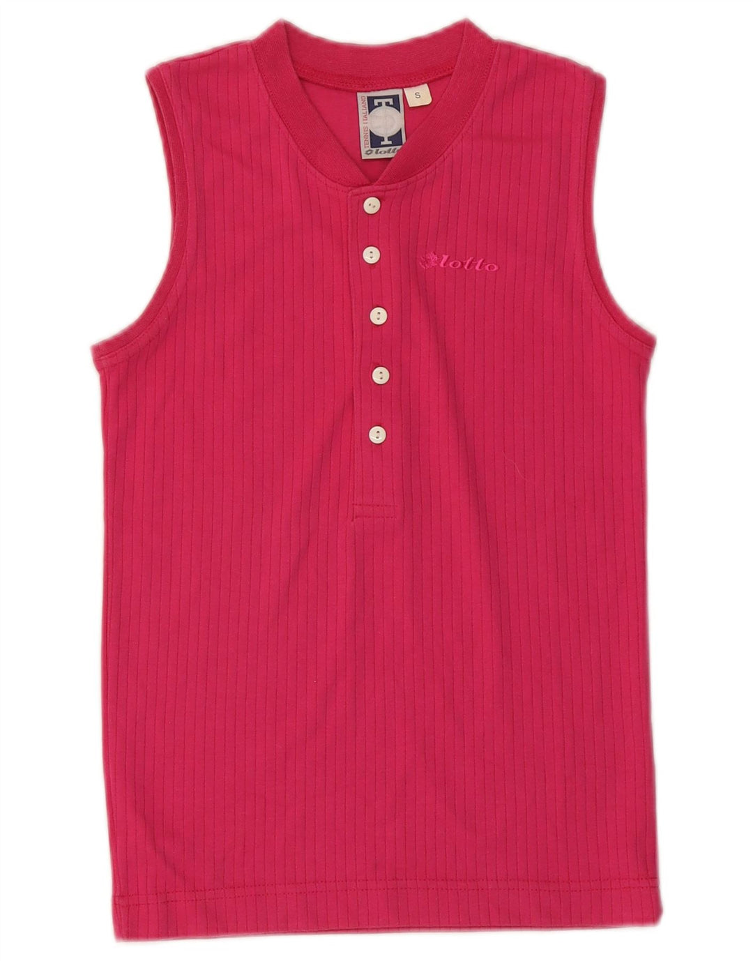 LOTTO Camiseta sin mangas para mujer UK 8 Small Rosa Poliéster
